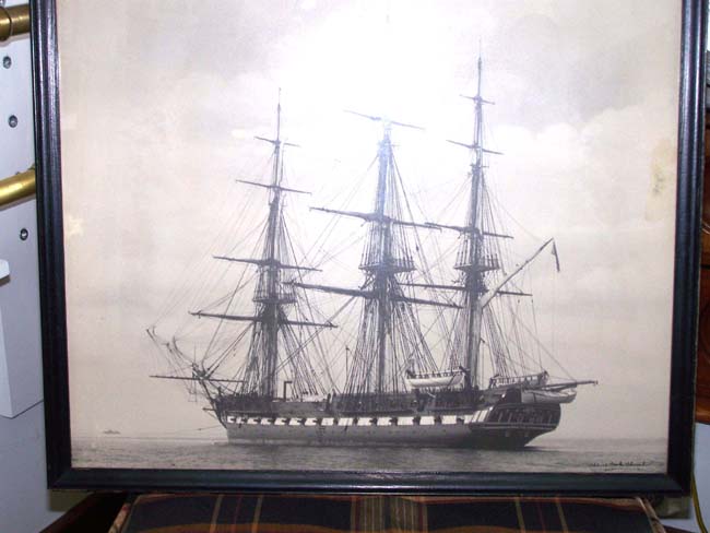 A Signed Photograph of the USS CONSTITUTION circa 1935 by noted author and photogtrapher Albert Cook Church — image 3